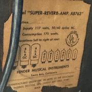 1968 Fender Super Reverb Amp