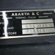 1959 Fiat Abarth 750S Allemano Spyder # 635135